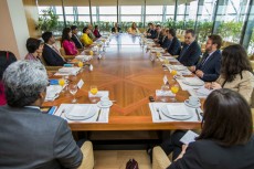 Imagen general de la reunión en el Ministerio de Asuntos Exteriores y Cooperación.