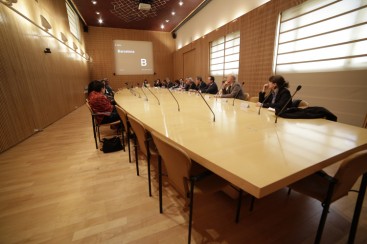 Imagen de la reunión en el Ayuntamiento de Barcelona.