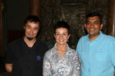 Los cocineros Isma Prados, Carme Ruscalleda y Sanjeev Kapoor.